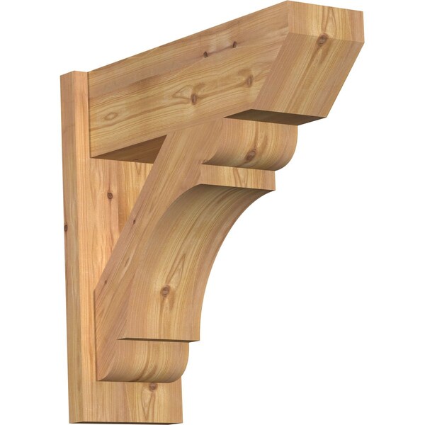 Ekena Millwork Olympic Slat Smooth Outlooker, Western Red Cedar, 7 1/2"W x 22"D x 22"H OUT08X22X22OLY06SWR - main